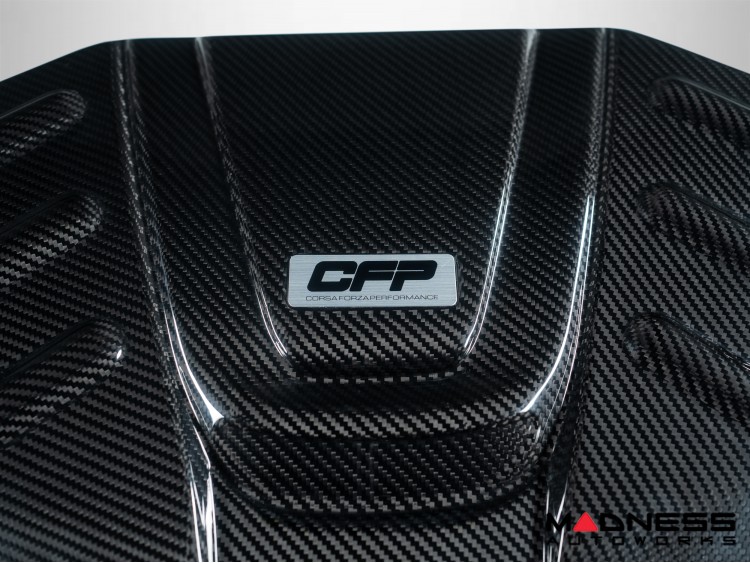 Alfa Romeo Giulia Engine Cover - Carbon Fiber - QV Model